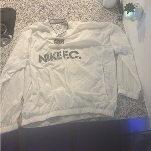 Nike Men's V-Neck White Sweater